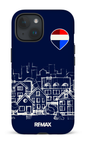iPhone 15 Tough (Matte) Remax Sketch Bleu -
