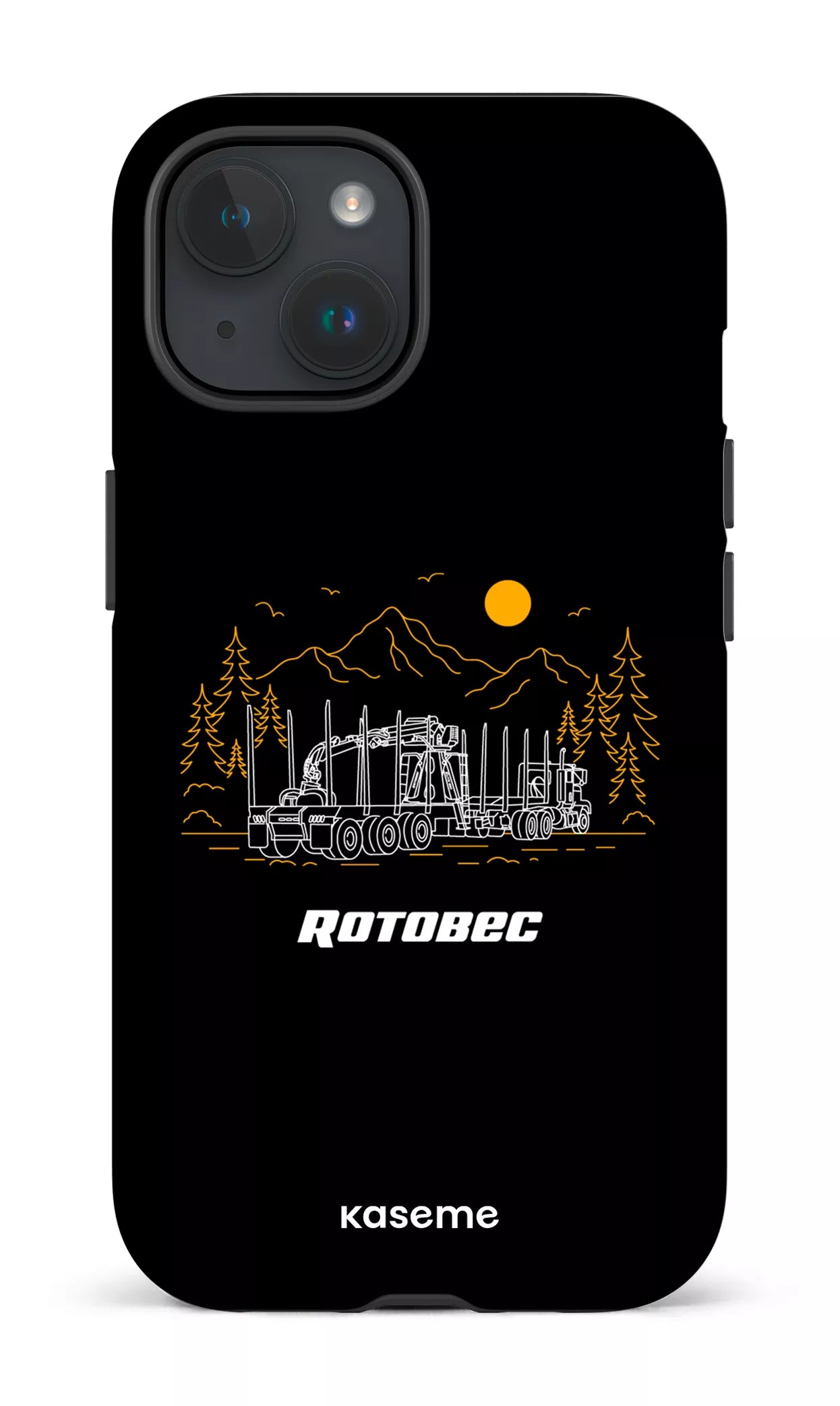iPhone 15 Tough (Matte) Rotobec Noir -