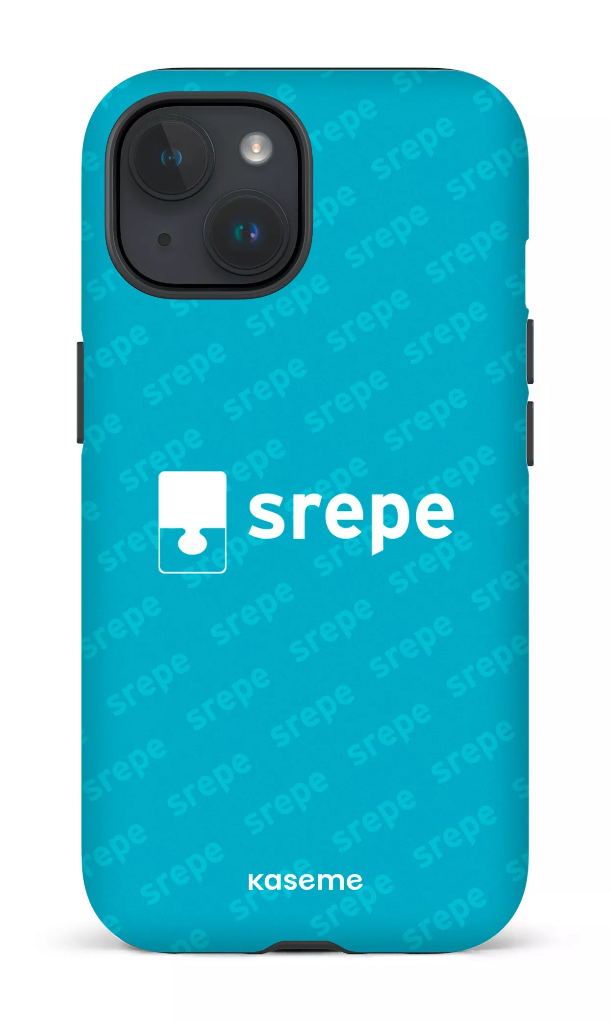 iPhone 15 Tough (Matte) SREPE Pattern Turquoise -