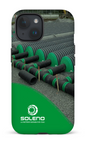 iPhone 15 Tough (Matte) Soleno tuyaux vert x vague -