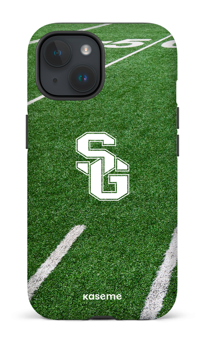 iPhone 15 Tough (Matte) Terrain extérieur Dragons -
