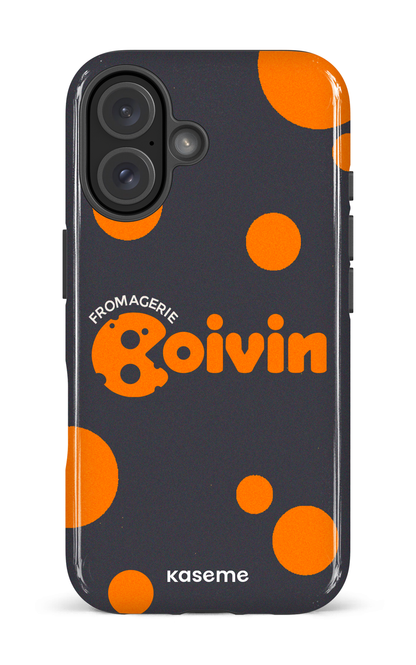 iPhone 16 Impact Case Boivin Gris x Ronds -