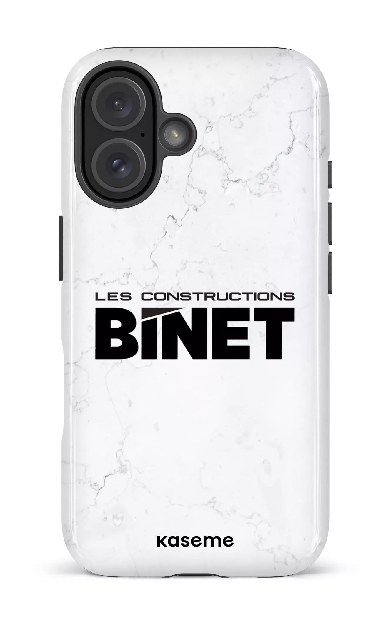 iPhone 16 Impact Case Constructions Binet Marbre -