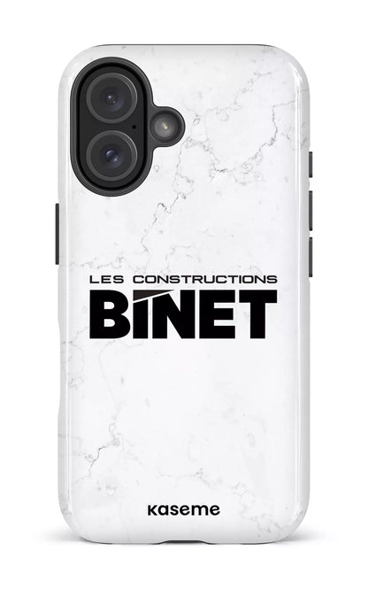 iPhone 16 Impact Case Constructions Binet Marbre -