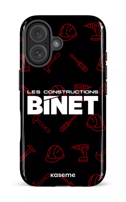 iPhone 16 Impact Case Constructions Binet Noir -