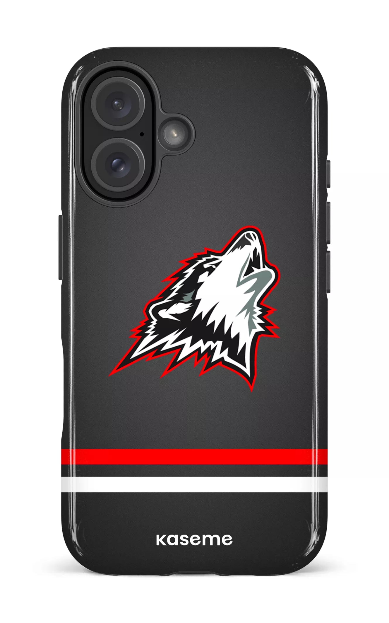 iPhone 16 Impact Case Les Huskies Gris -
