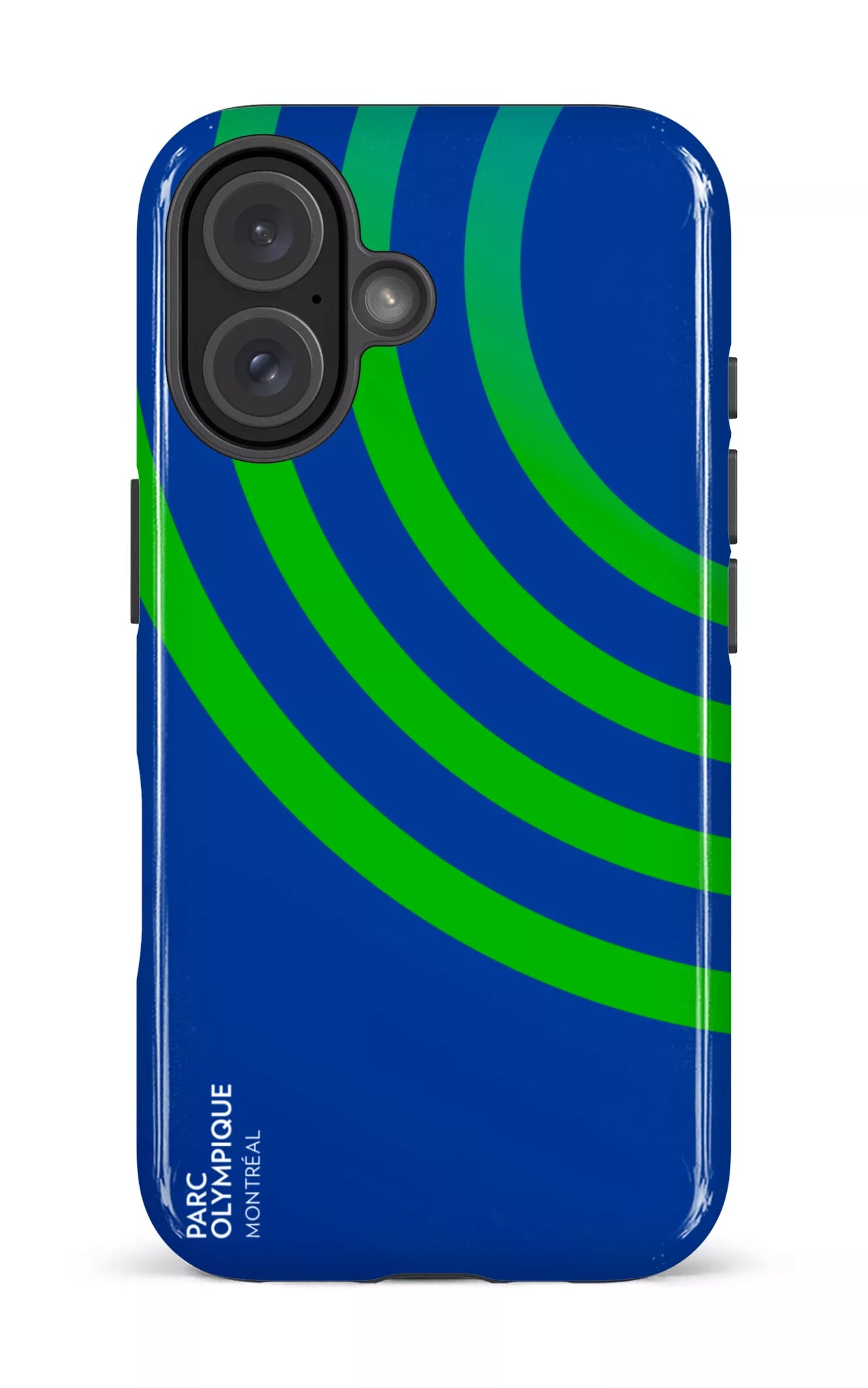 iPhone 16 Impact Case Parc Olympique - Logo Bleu -