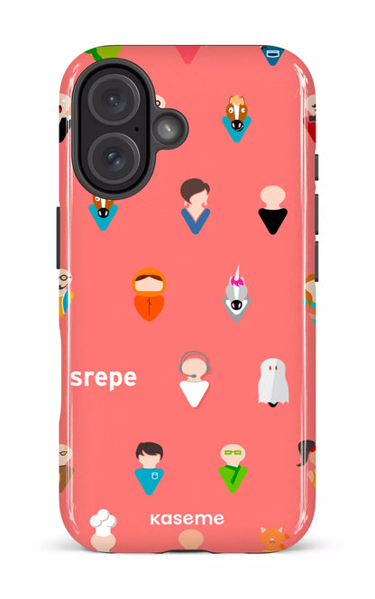 iPhone 16 Impact Case Personnages Saumon -
