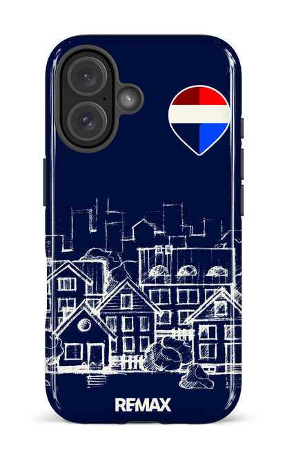 iPhone 16 Impact Case Remax Sketch Bleu -
