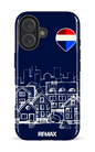iPhone 16 Impact Case Remax Sketch Bleu -