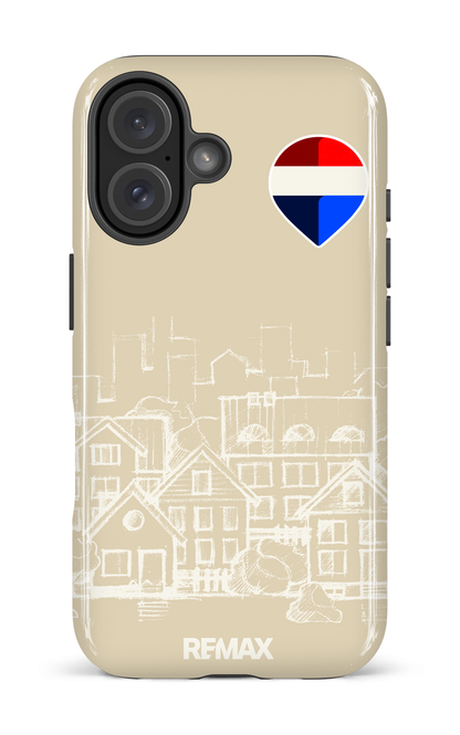 iPhone 16 Impact Case Remax Sketch Crème -