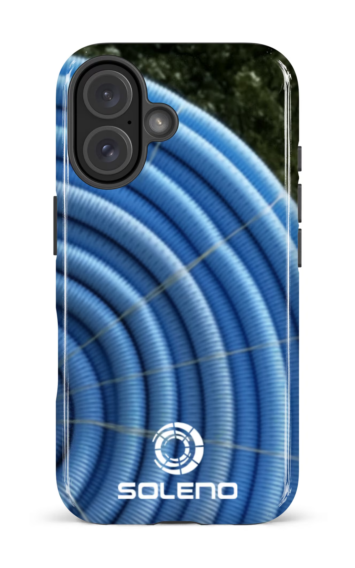 iPhone 16 Impact Case Soleno tuyau bleu -