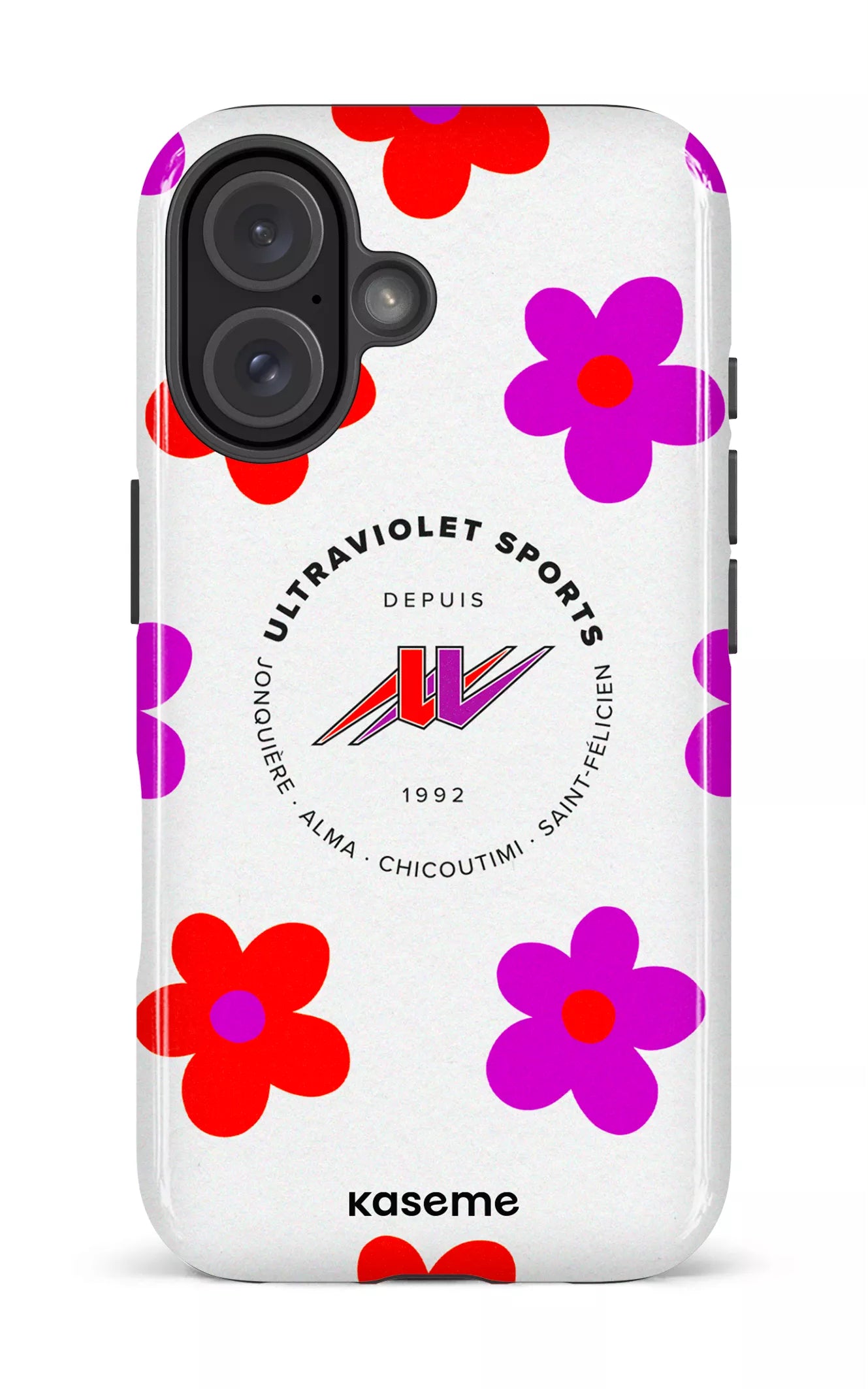 iPhone 16 Impact Case UltraViolet Fleurs -
