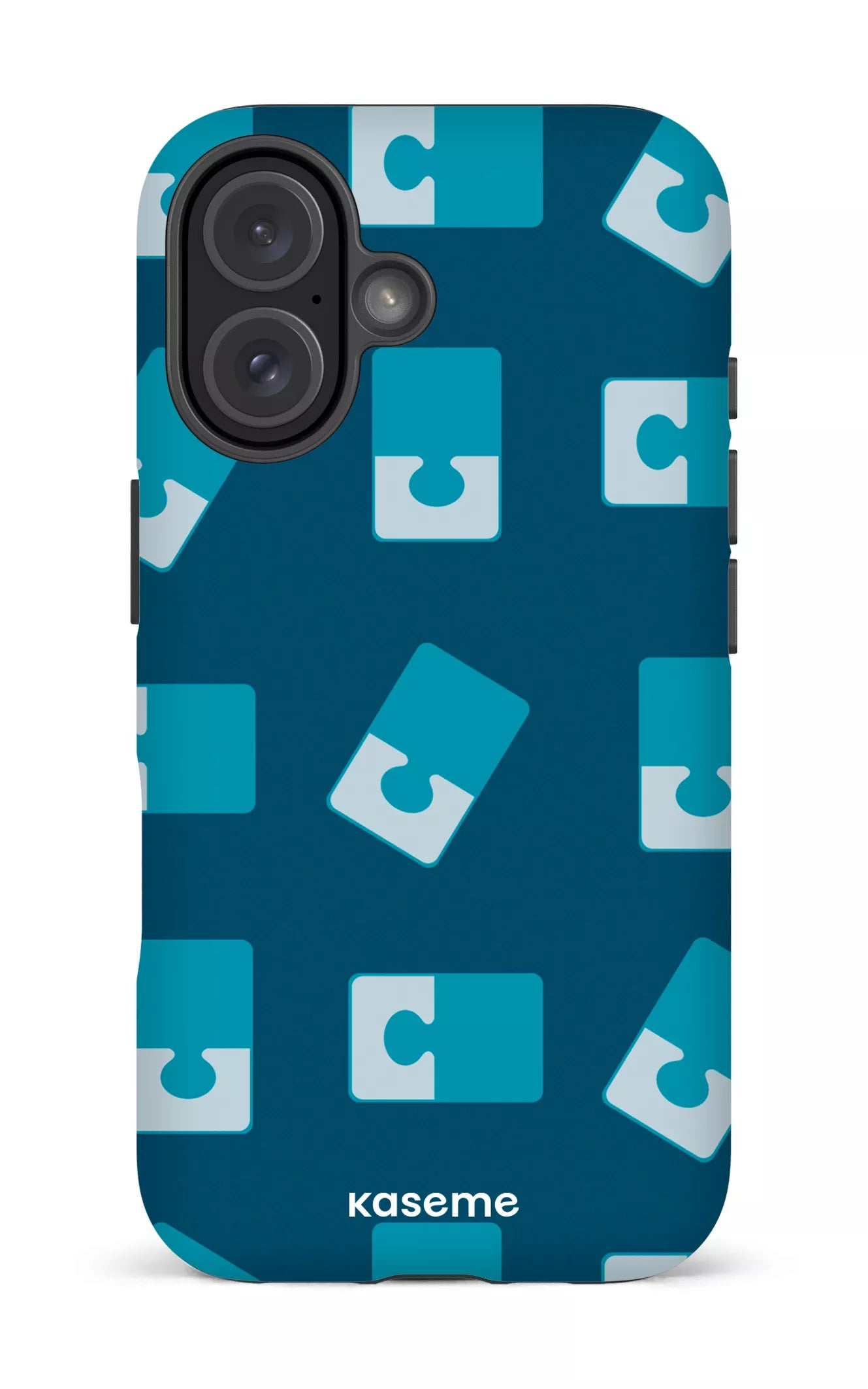 iPhone 16 Impact (Matte) Casse-tête Bleu -