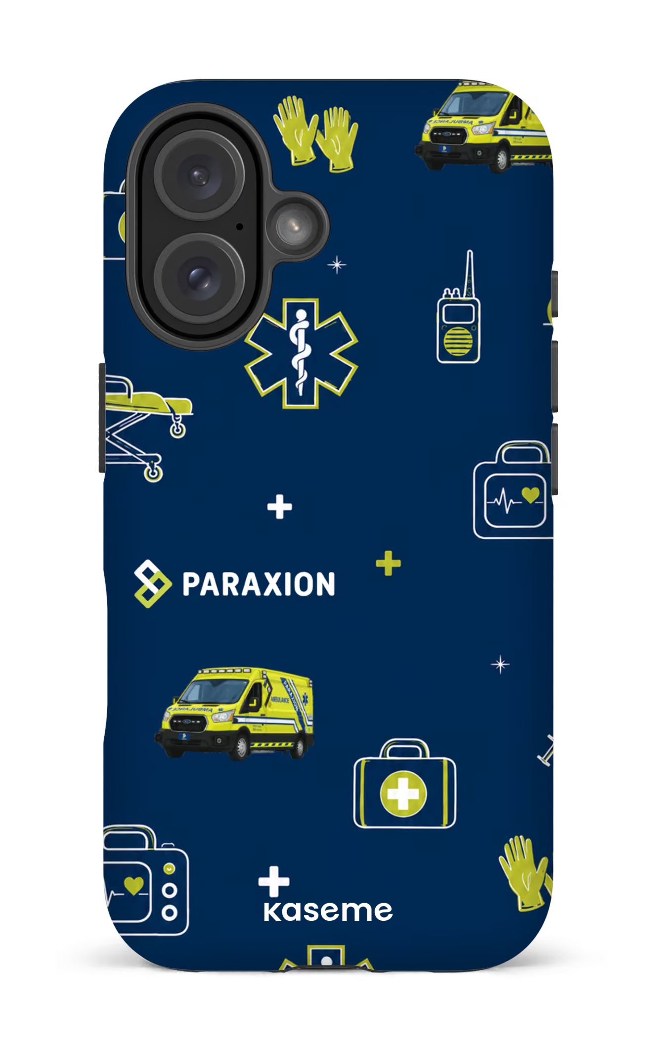iPhone 16 Impact (Matte) Icônes bleu Paraxion -