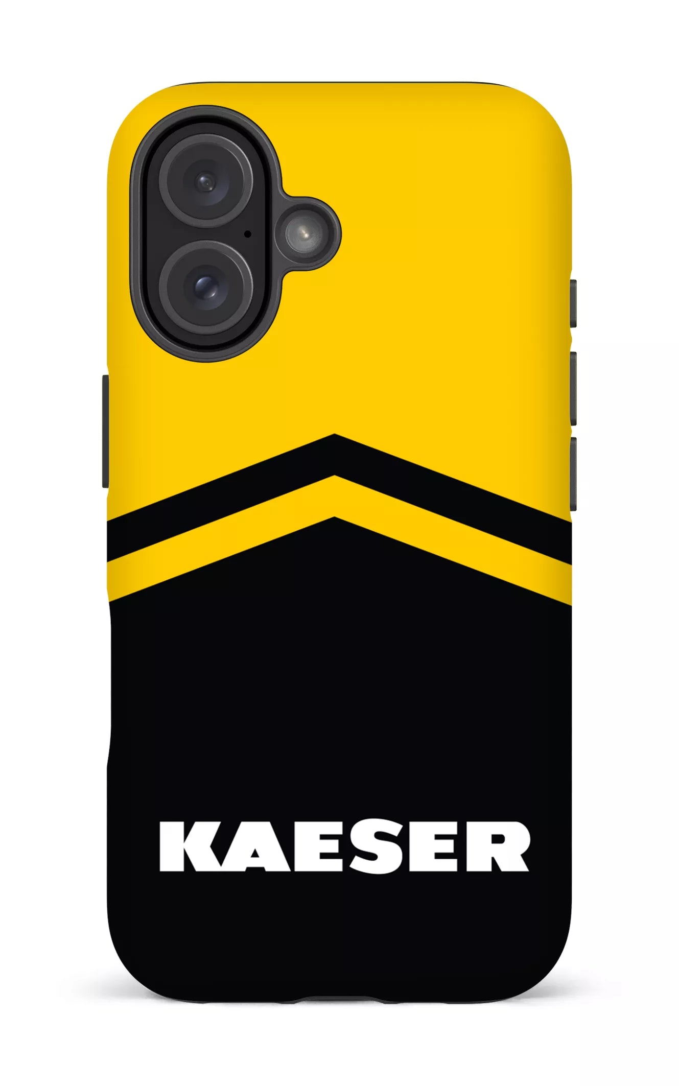 iPhone 16 Impact (Matte) Kaeser Noir et Jaune -