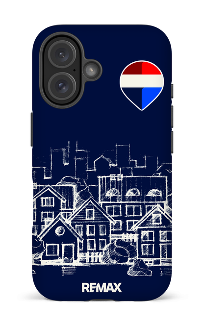 iPhone 16 Impact (Matte) Remax Sketch Bleu -