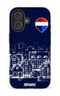 iPhone 16 Impact (Matte) Remax Sketch Bleu -