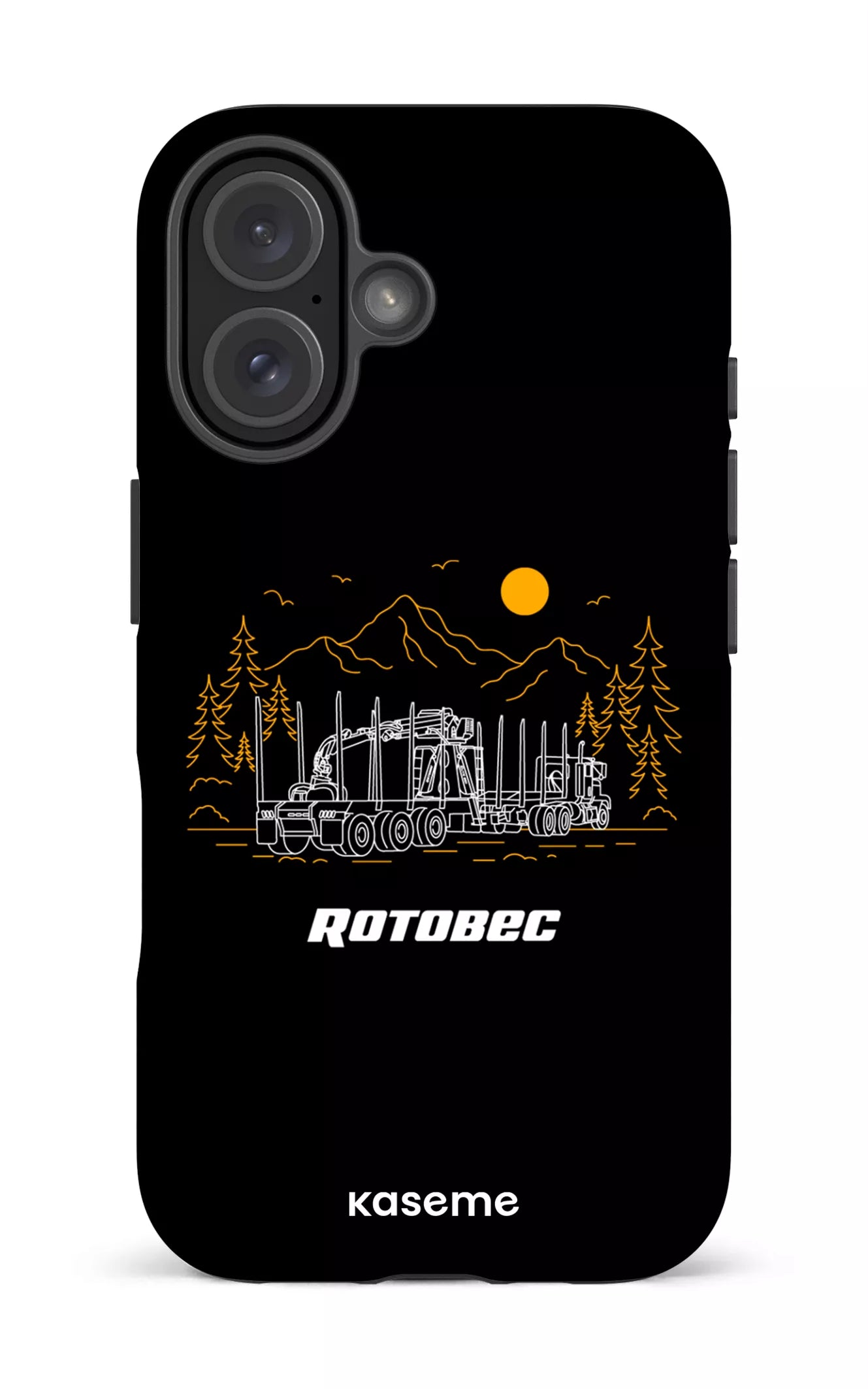 iPhone 16 Impact (Matte) Rotobec Noir -