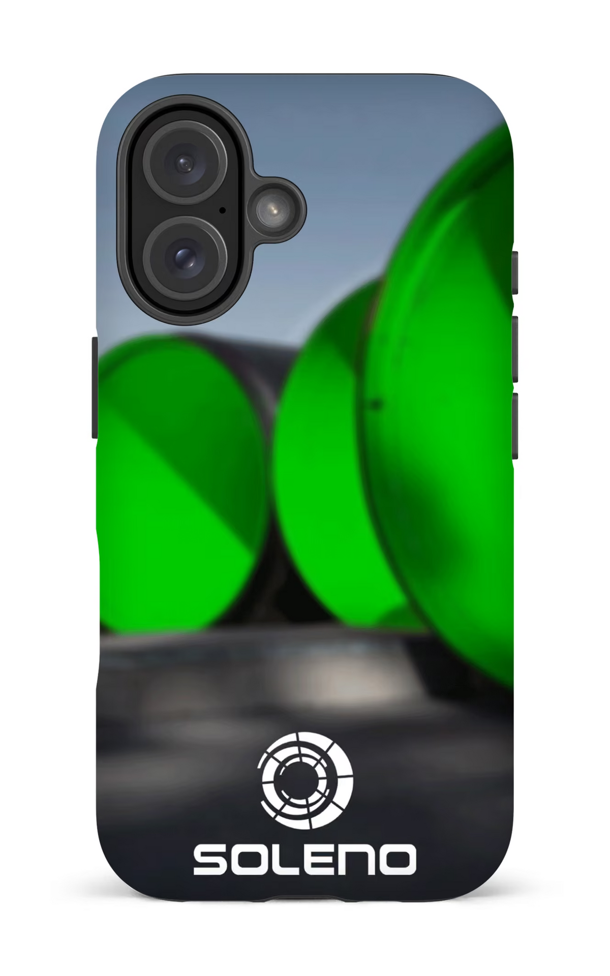 iPhone 16 Impact (Matte) Soleno gros tuyaux vert -