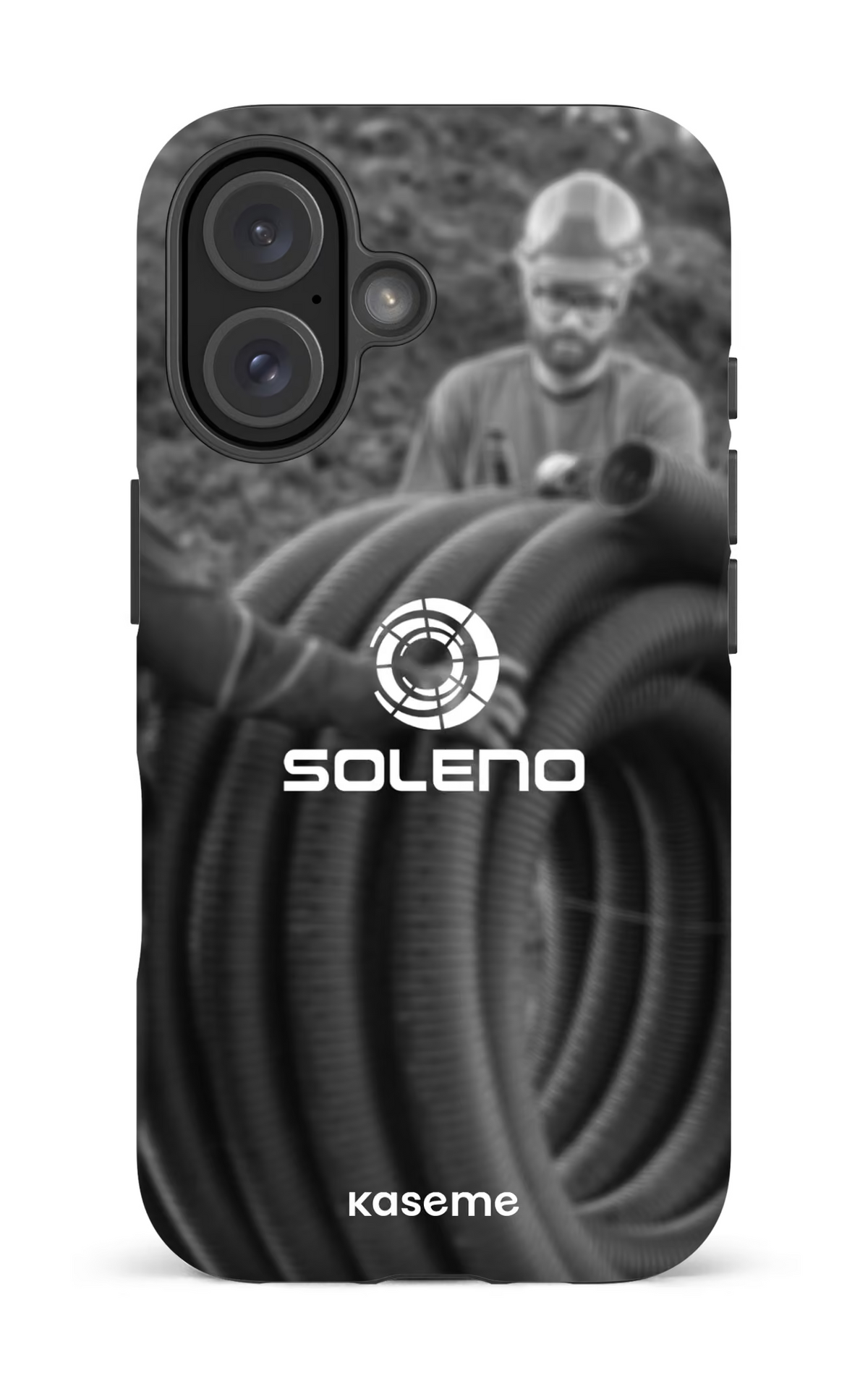 iPhone 16 Impact (Matte) Soleno tuyau N&B -