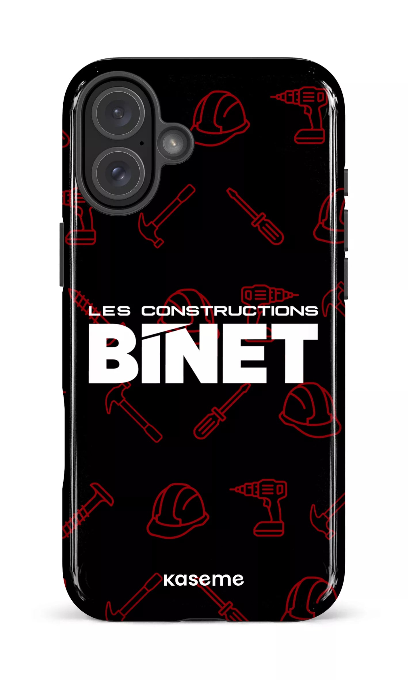 iPhone 16 Plus Impact Case Constructions Binet Noir -