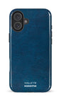 iPhone 16 Plus Impact Case Cuir Bleu x Mallette -