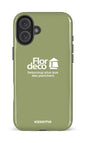 iPhone 16 Plus Impact Case Flordeco logo Sauge -
