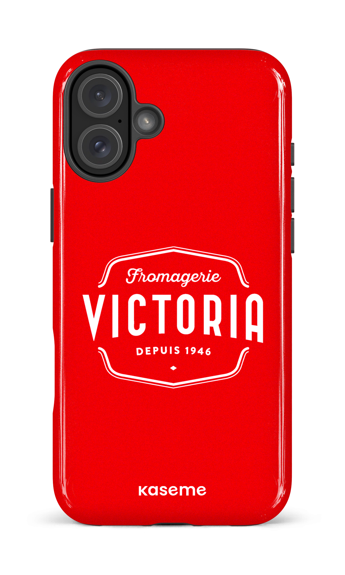 iPhone 16 Plus Impact Case Fromagerie Victoria Rouge -