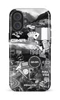 iPhone 16 Plus Impact Case GMR Collage Noir et Blanc -