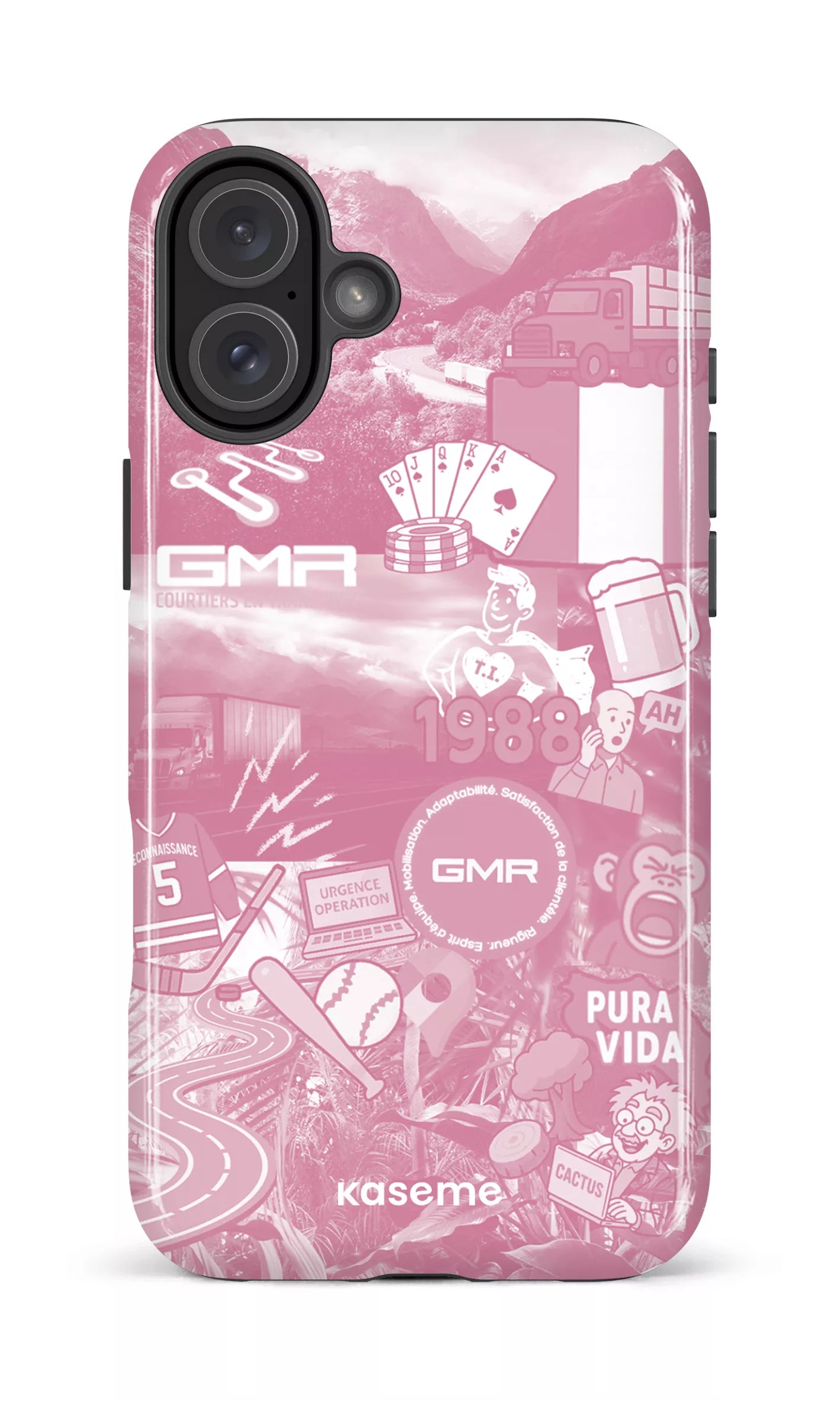 iPhone 16 Plus Impact Case GMR Collage Rose -