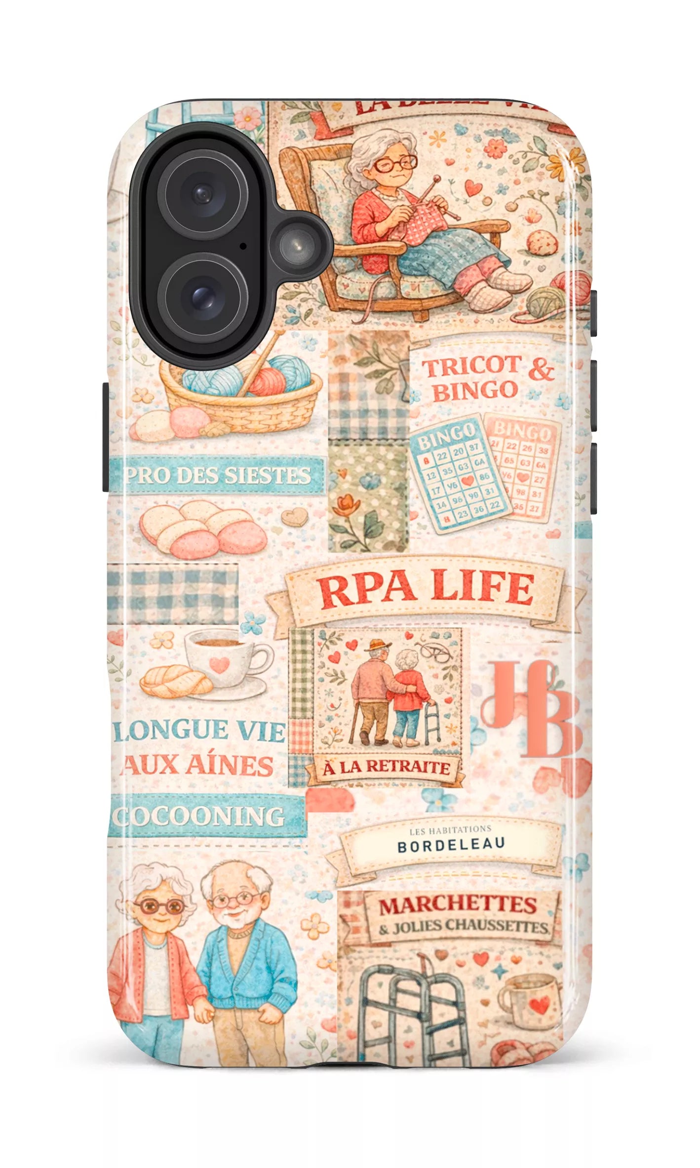 iPhone 16 Plus Impact Case HB Courtepointe -