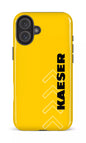 iPhone 16 Plus Impact Case Kaeser Flèches Jaune -