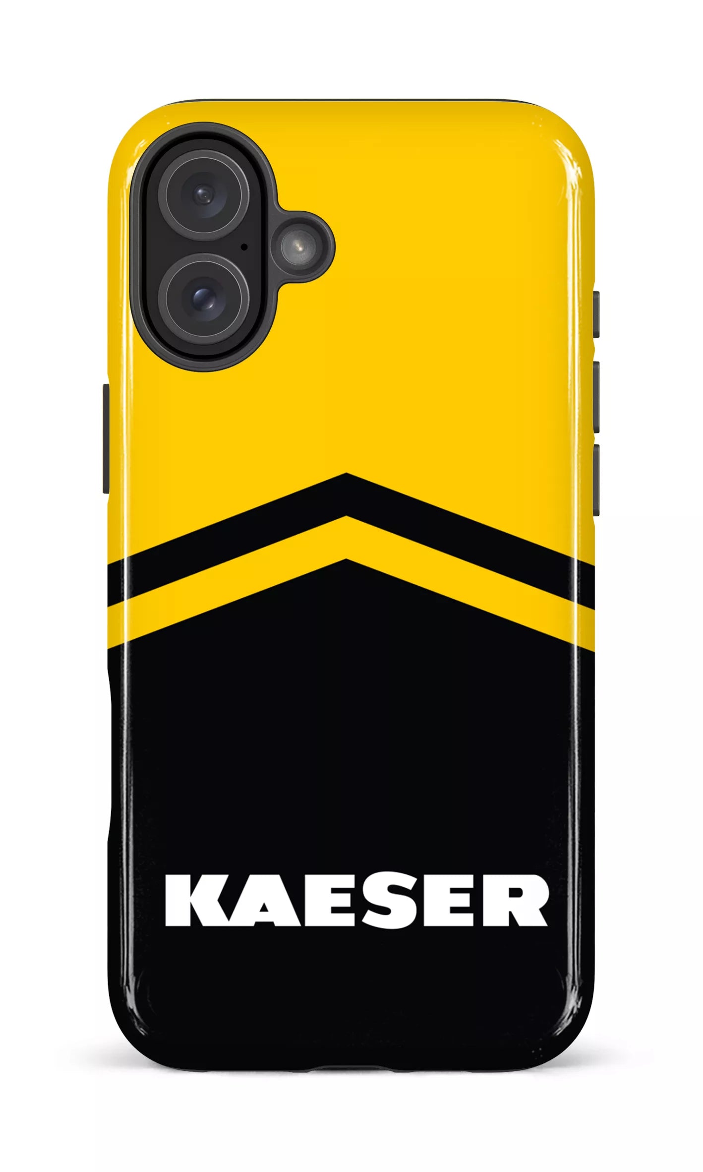iPhone 16 Plus Impact Case Kaeser Noir et Jaune -