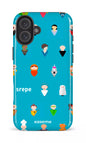 iPhone 16 Plus Impact Case Personnages Turquoise -