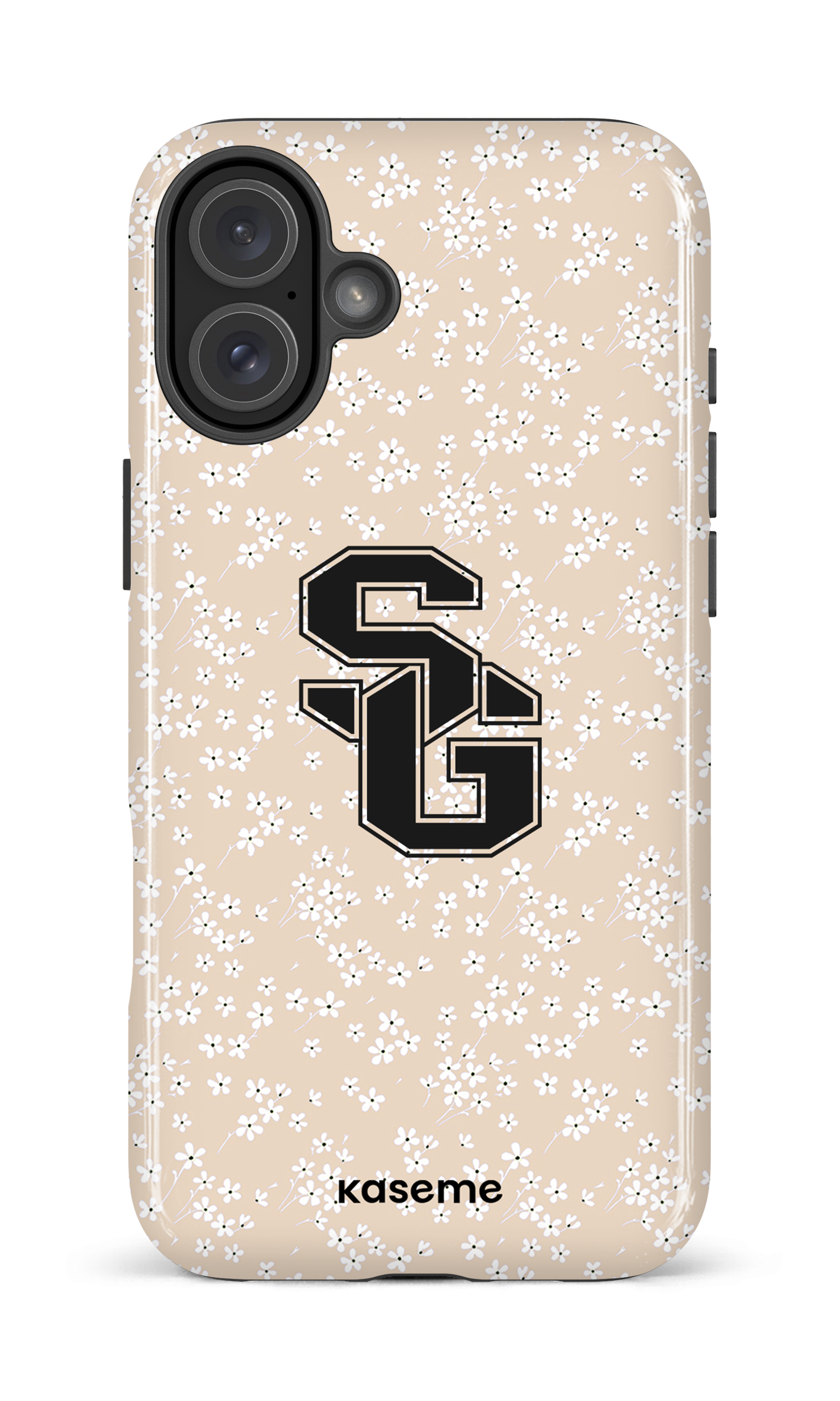 iPhone 16 Plus Impact Case Posy Beige x Dragons -