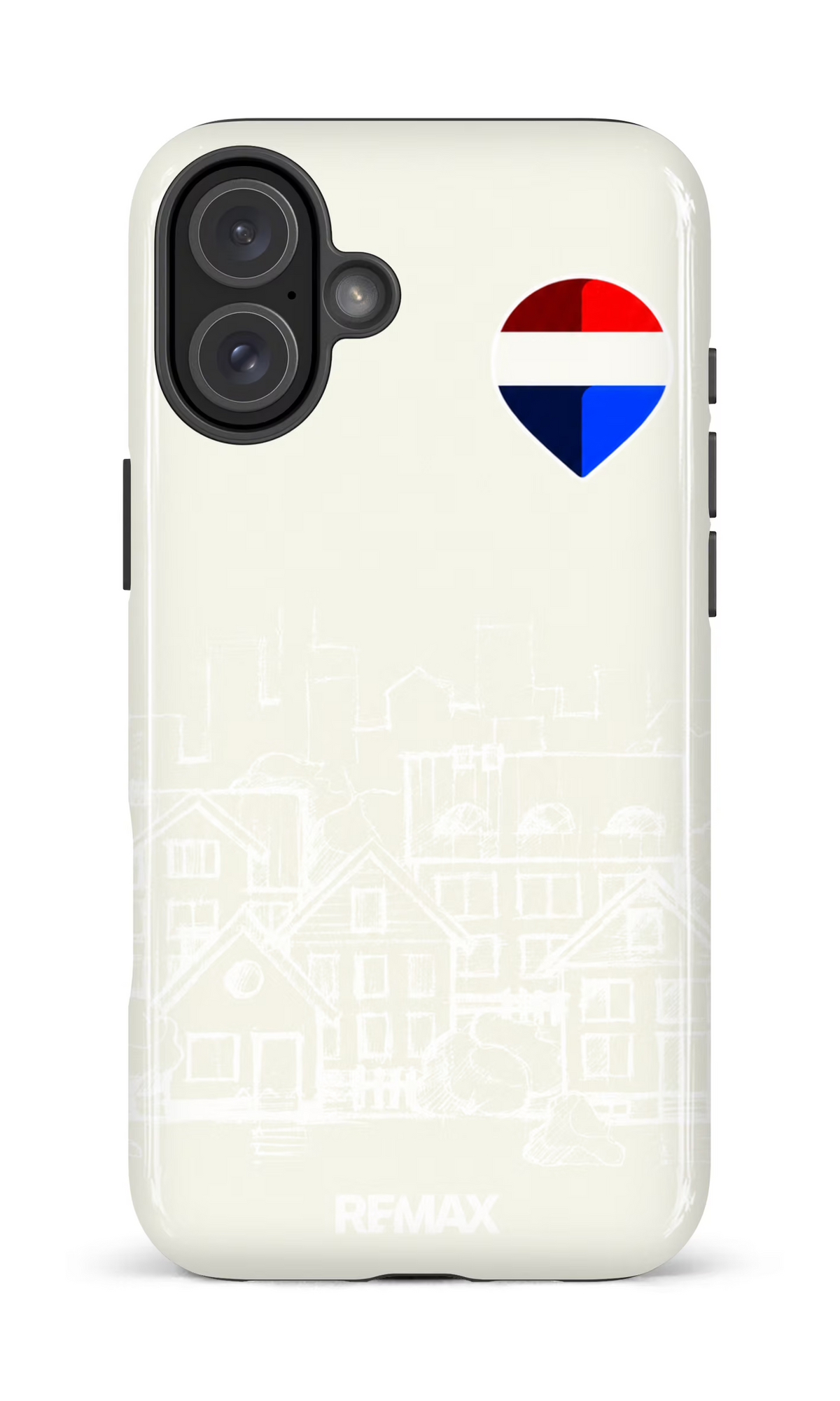 iPhone 16 Plus Impact Case Remax Sketch Beige -
