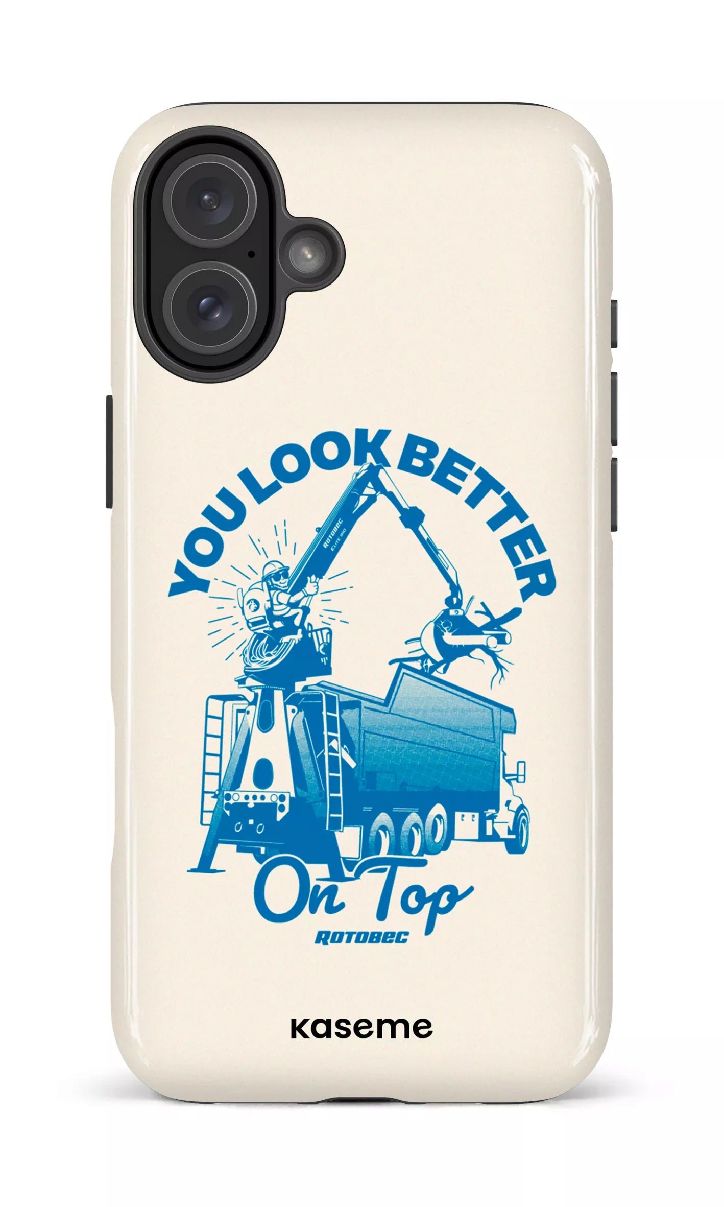 iPhone 16 Plus Impact Case Rotobec Beige -