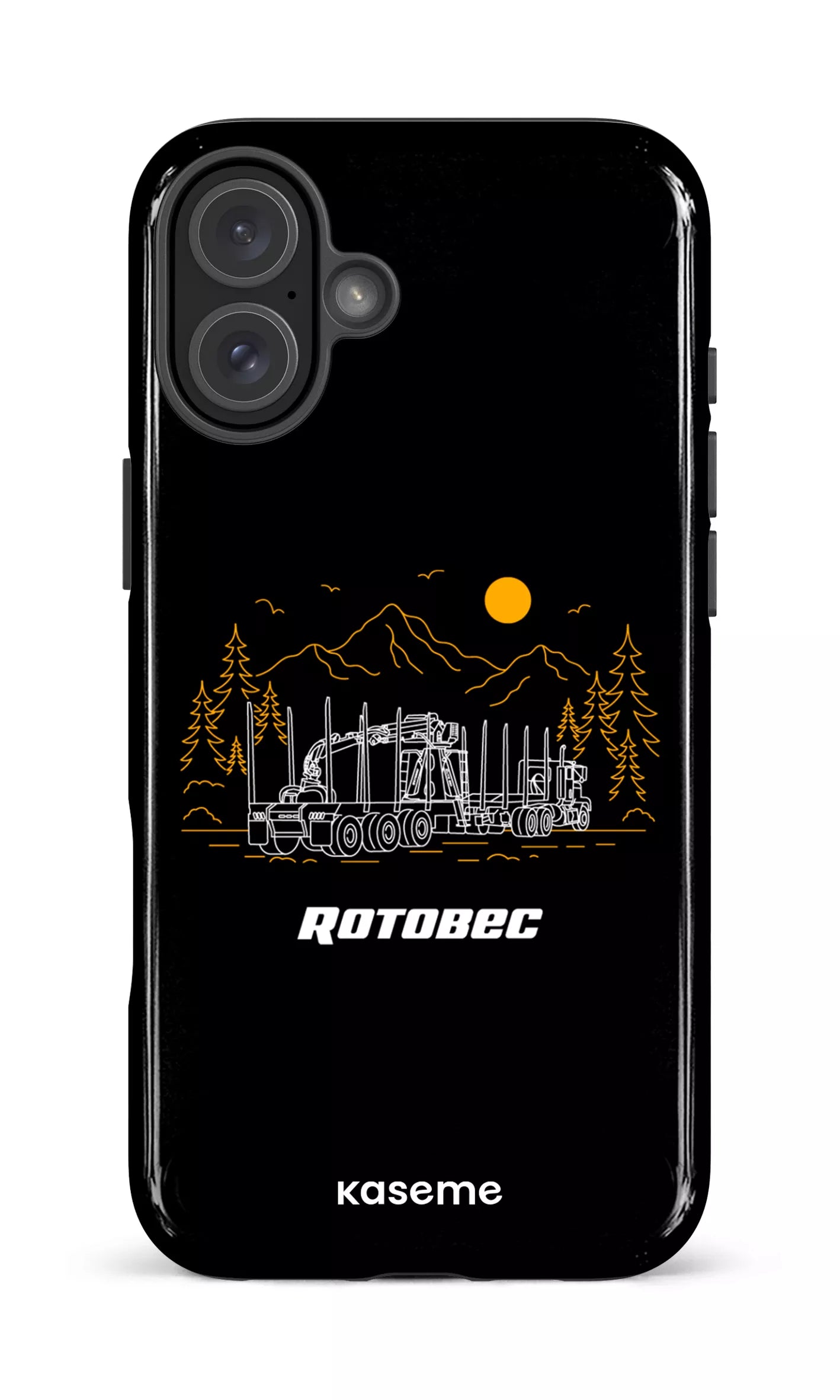 iPhone 16 Plus Impact Case Rotobec Noir -