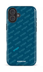 iPhone 16 Plus Impact Case SREPE Pattern Bleu x Turquoise -