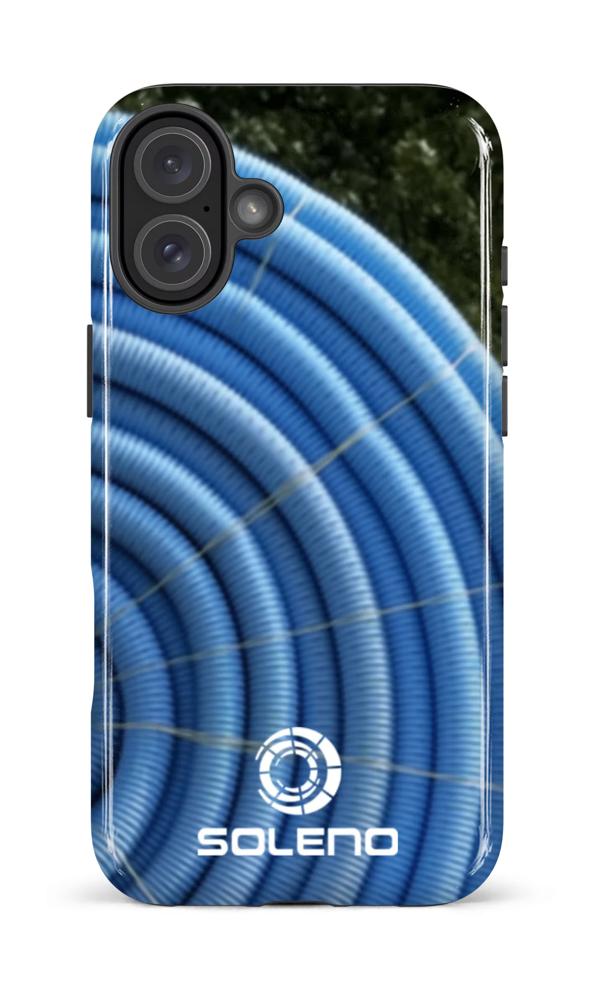 iPhone 16 Plus Impact Case Soleno tuyau bleu -