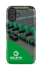 iPhone 16 Plus Impact Case Soleno tuyaux vert x vague -