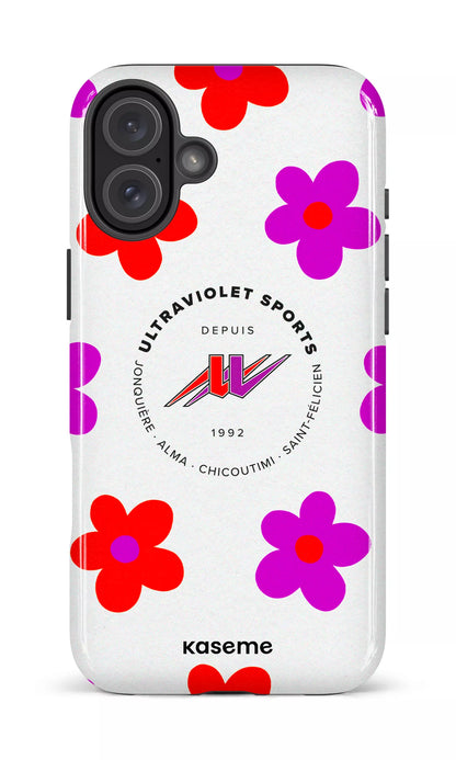 iPhone 16 Plus Impact Case UltraViolet Fleurs -