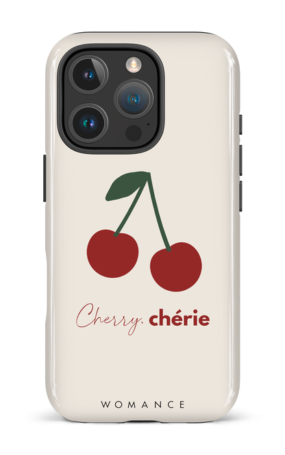 iPhone 16 Pro Impact Case Cherry, chérie -