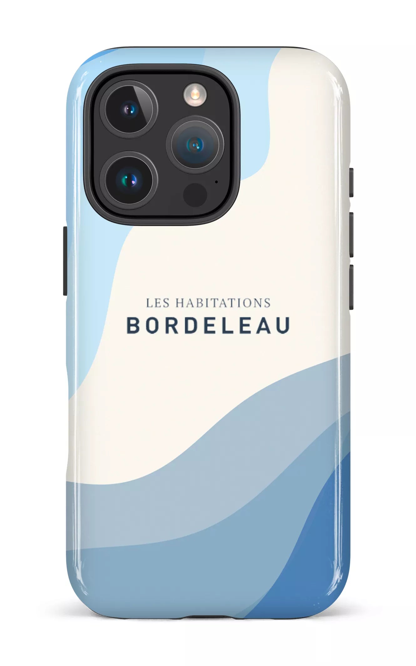 iPhone 16 Pro Impact Case HB - Bleu et Blanc -