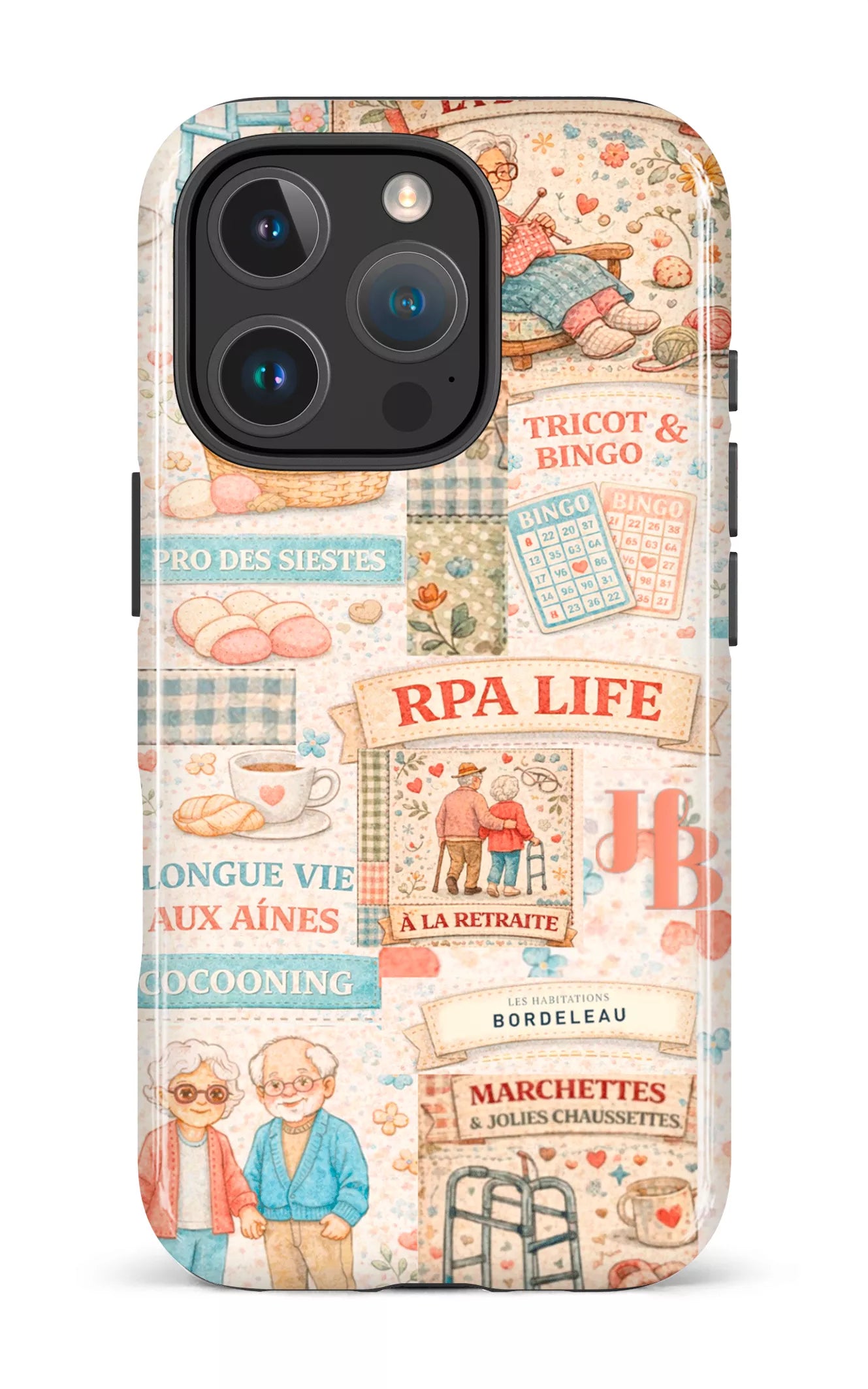 iPhone 16 Pro Impact Case HB Courtepointe -