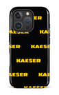iPhone 16 Pro Impact Case Kaeser Pattern Noir -