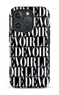iPhone 16 Pro Impact Case Le Devoir — Gros logos -