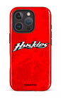 iPhone 16 Pro Impact Case Les Huskies Rouge -