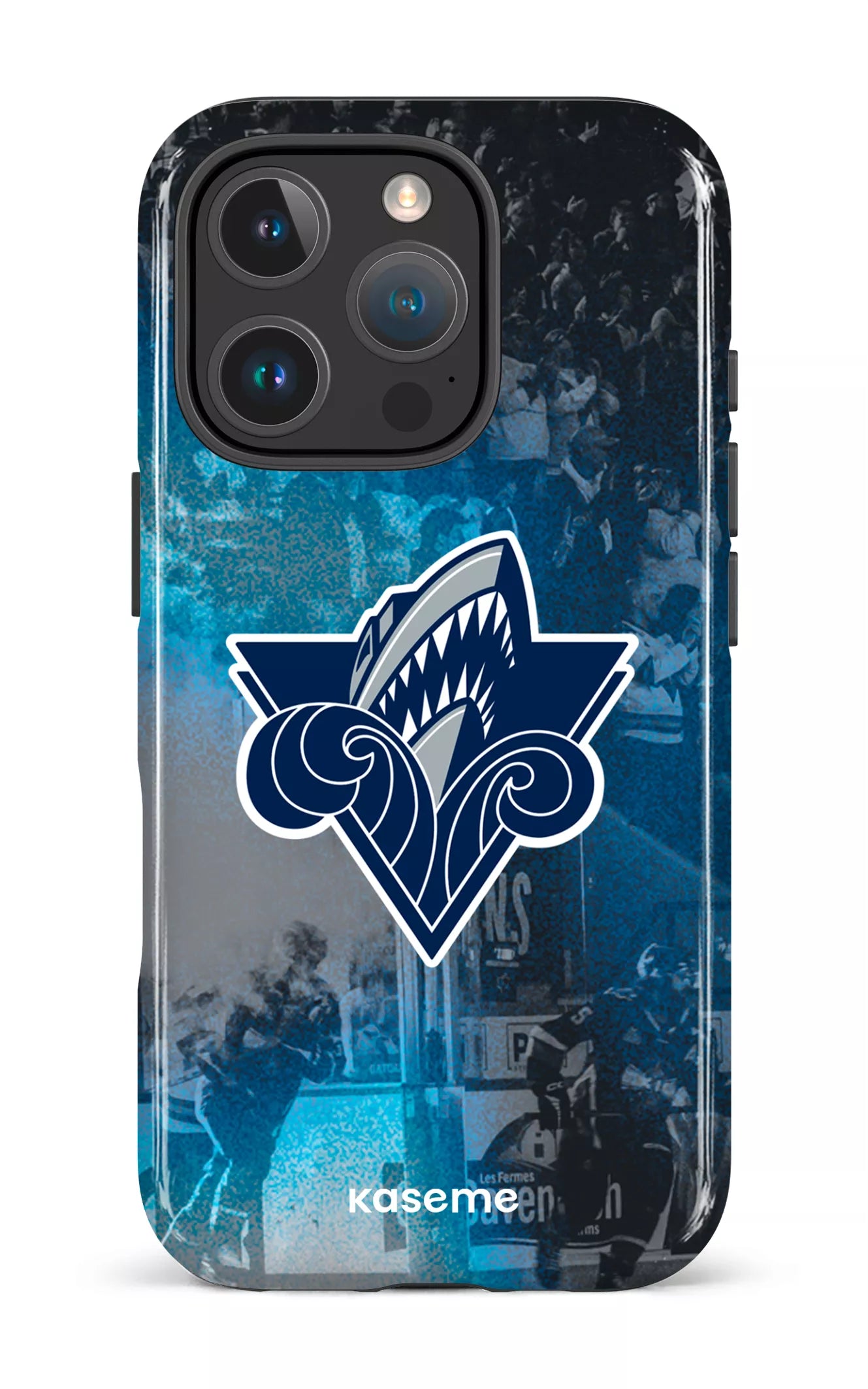 iPhone 16 Pro Impact Case Océanic Logo & Foule -